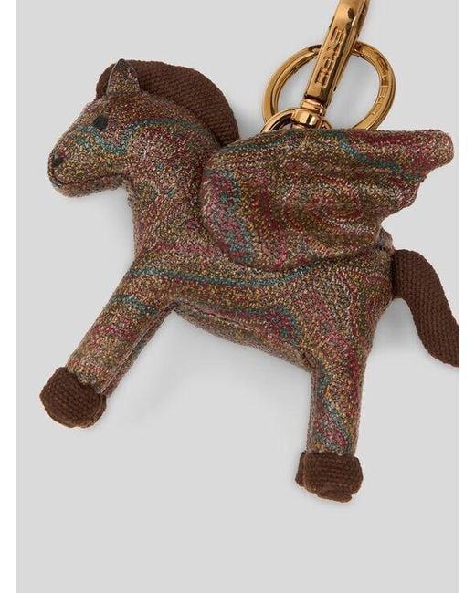 Etro Brown Arnica Pegaso Charm