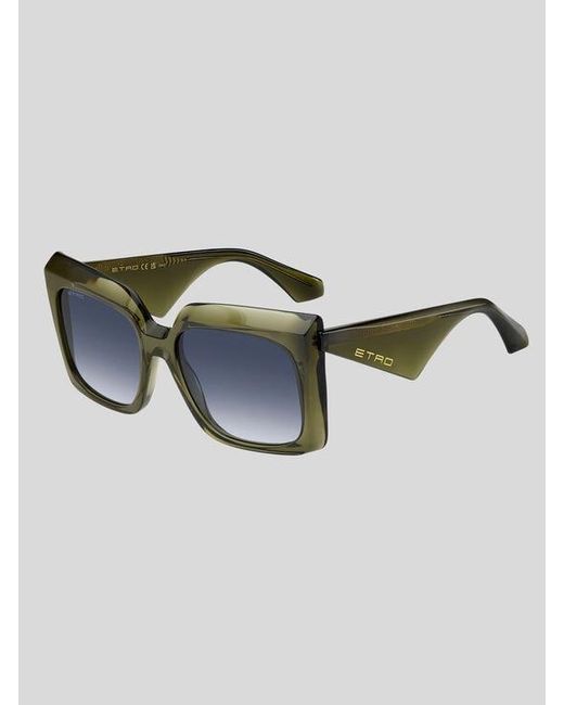 Etro Blue Tailoring Sunglasses