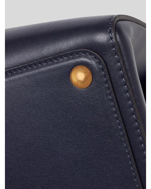 Etro Blue Large Leather Vela Bag