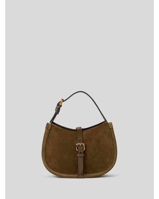 Etro Brown Small Suede Pony Bag