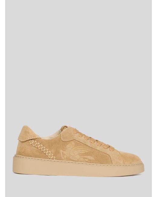 Etro Natural Suede Sneakers for men