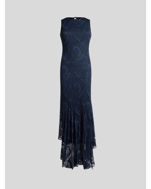 Etro Blue Long Dress