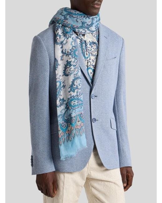 Sciarpa di Etro in Blue da Uomo