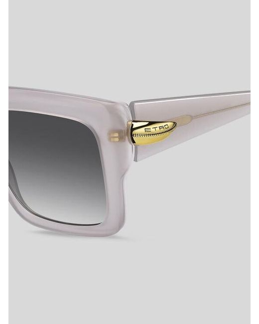 Etro Gray Drop Sunglasses