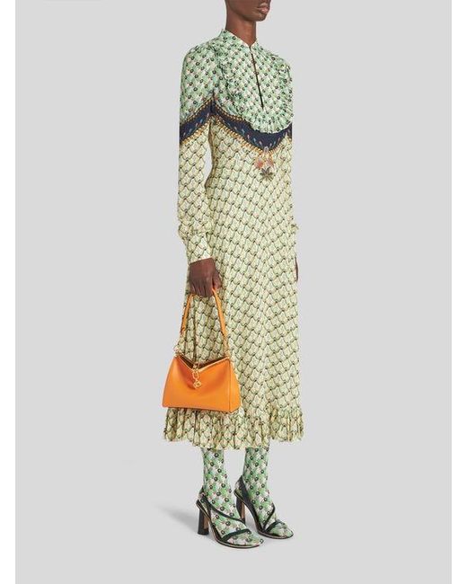 Etro Orange Small Vela Bag