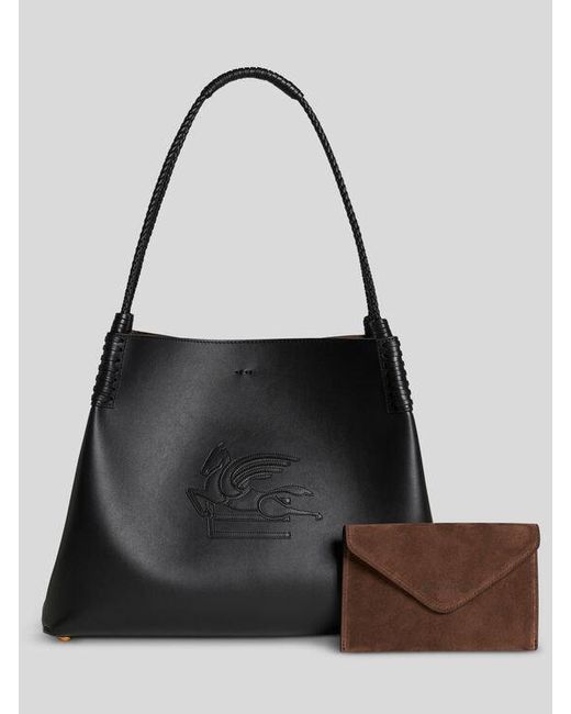 Etro Black Libra Medium Tote