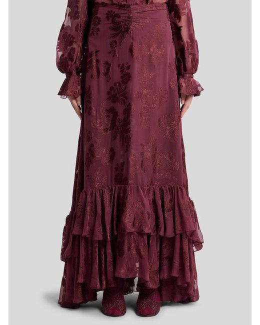 Gonna Lunga di Etro in Purple