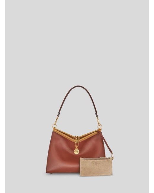 Etro Red Medium Vela Bag