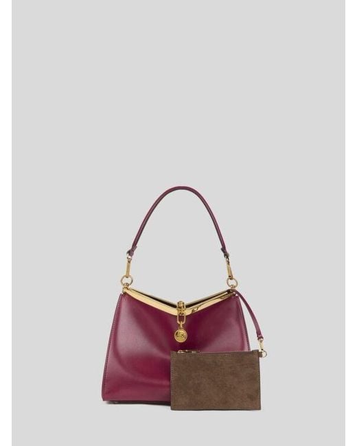 Etro Purple Medium Vela Bag