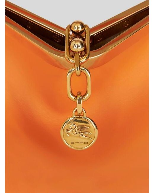 Etro Orange Small Vela Bag