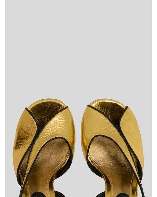 Etro Metallic High-Heeled Sandals