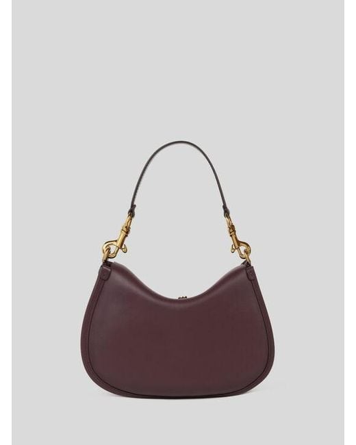 Etro Purple Medium Leather Pony Bag