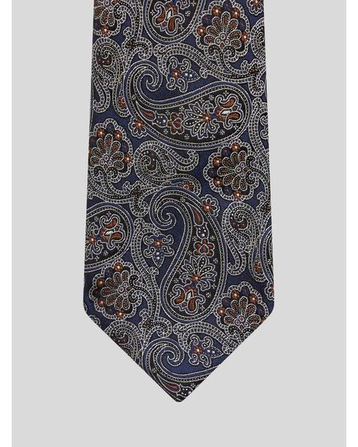Etro Krawatte Aus Seide Mit Patchwork, Herren in Blue für Herren