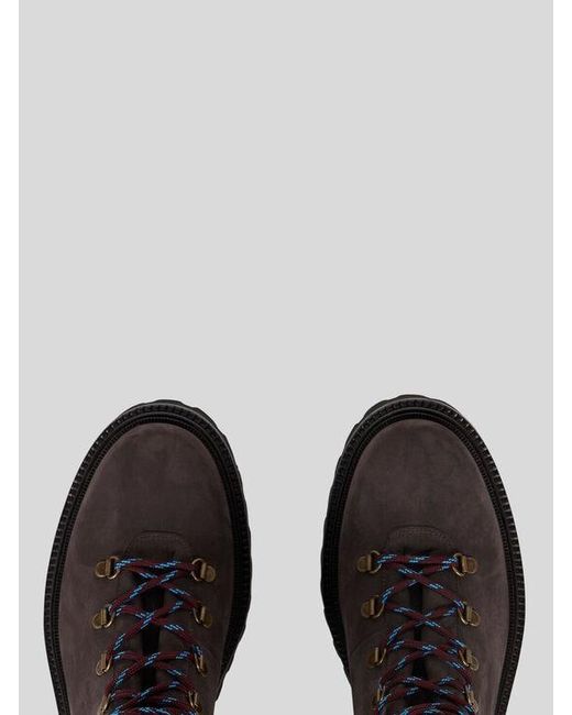 Etro Brown Trekking Ankle Boots for men
