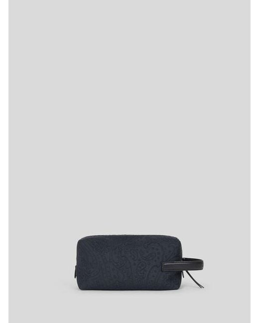 Pouch Piccola di Etro in Blue da Uomo