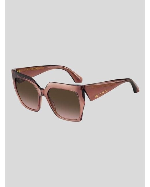 Etro Brown Tailoring Sunglasses