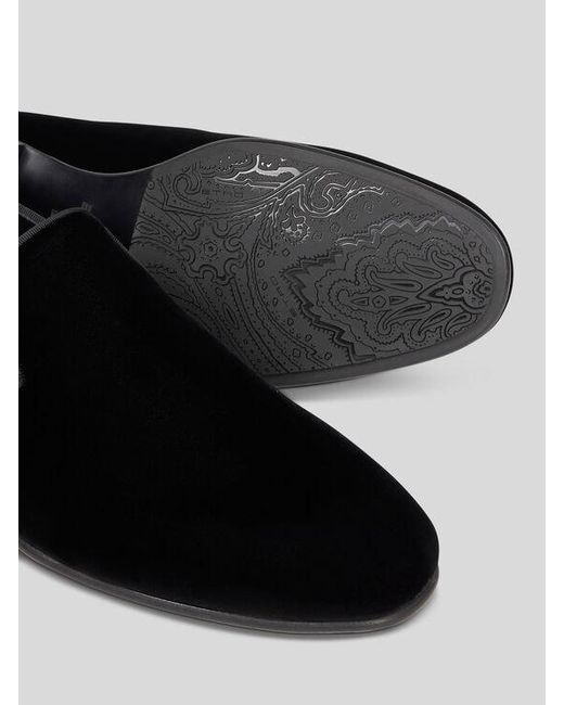 Etro Black Plain-Coloured Loafers for men