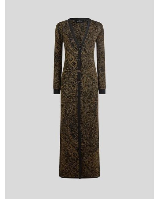 Etro Metallic Maxi Cardigan