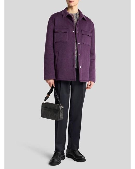 Etro Gray Cashmere Jumper for men