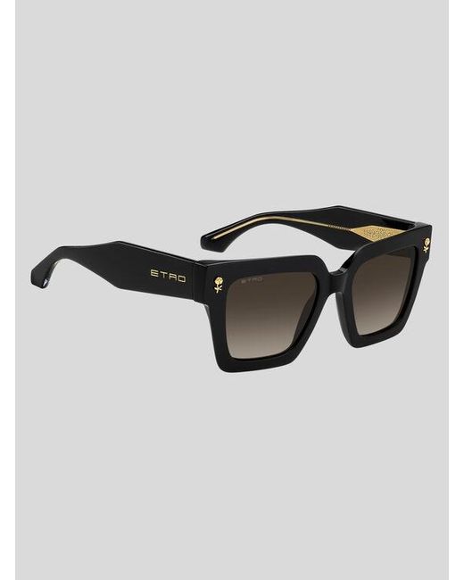 Etro Black Colour Stripes Sunglasses