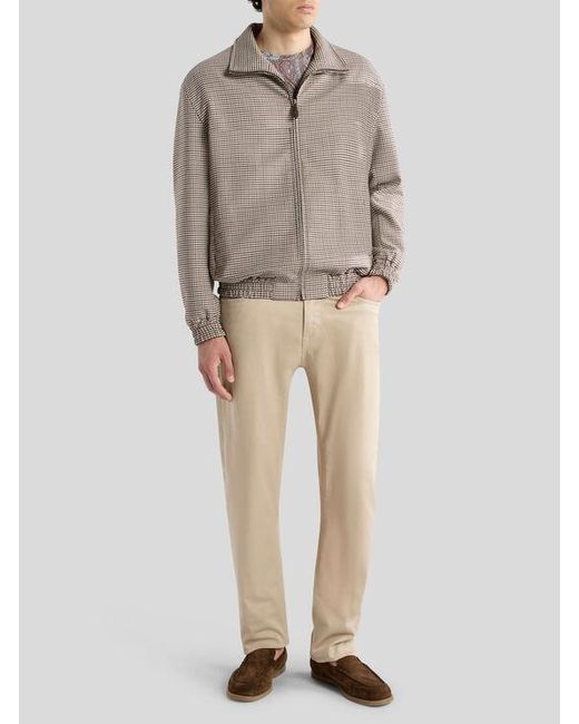 Etro Gray Turtleneck Jacket for men