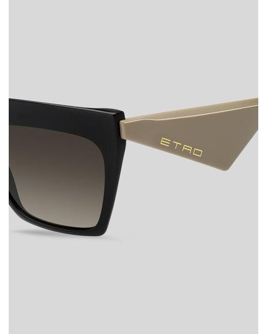Etro Brown Tailoring Sunglasses