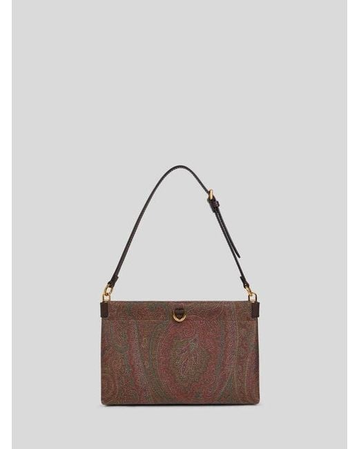 Etro Brown Mini Arnica Clutch Talk