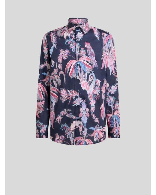 Camicia di Etro in Blue da Uomo