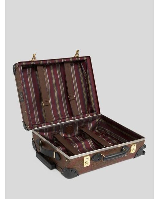 Etro Brown X Globe-Trotter Arnica And Leather Carry-On Case for men