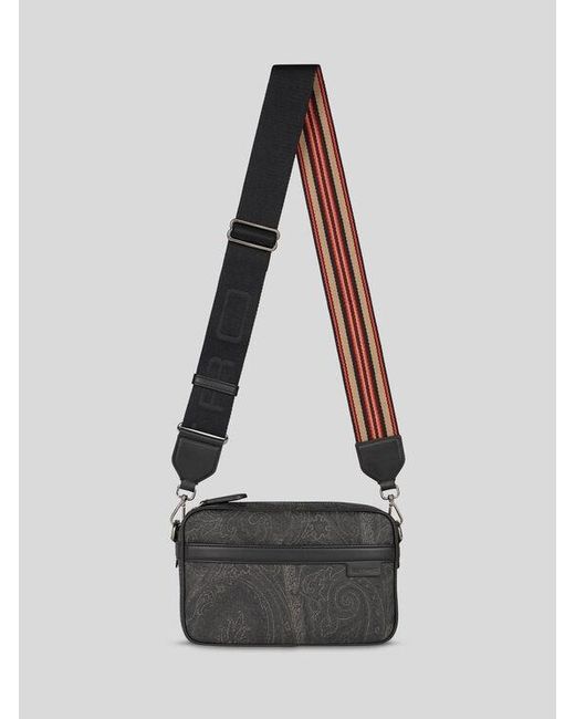 Etro Black Small Arnica Crossbody Bag for men