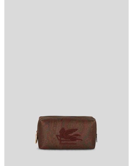 Etro Brown Medium Arnica Love Trotter Nécessaire for men