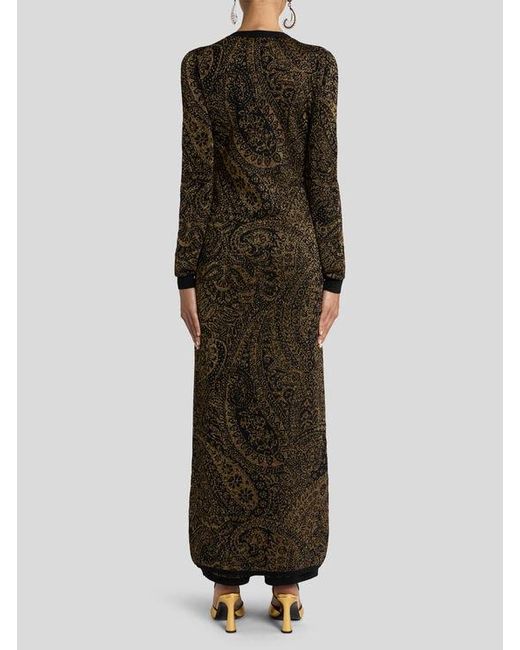 Etro Metallic Maxi Cardigan