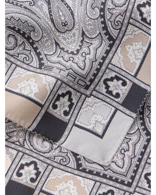 Pochette di Etro in Gray da Uomo