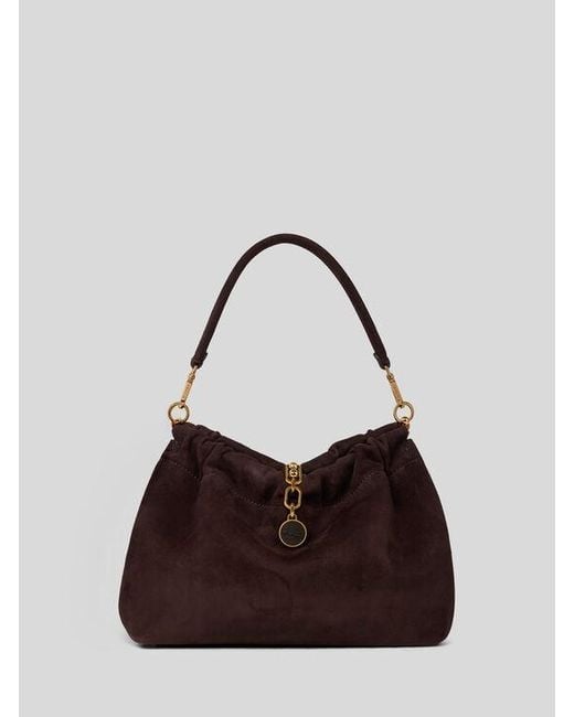 Etro Brown Medium Vela Blossom Bag