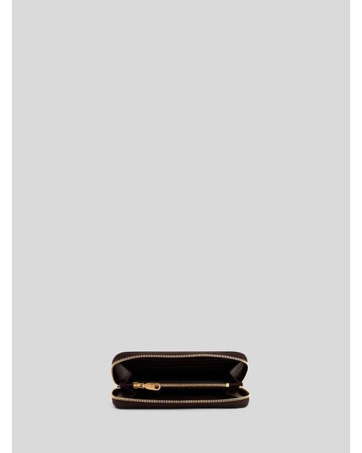 Etro Brown Libra Zip-Around Leather Wallet With Pegaso