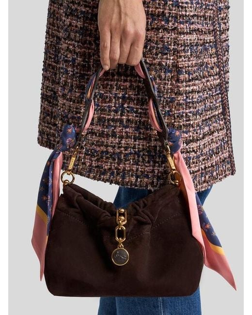 Etro White Bag Handle With Scarf