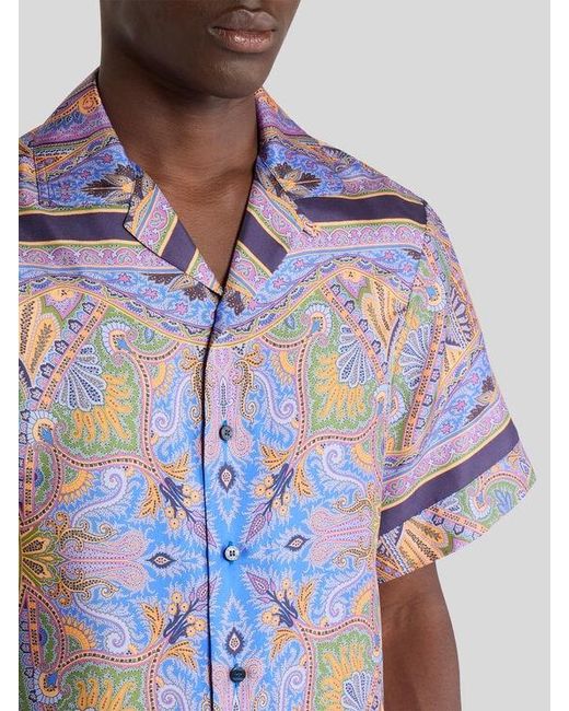 Camicia di Etro in Blue da Uomo