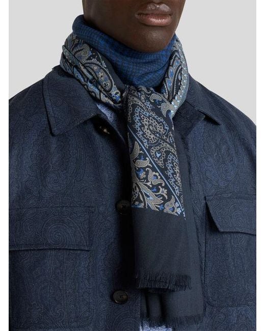 Sciarpa di Etro in Blue da Uomo