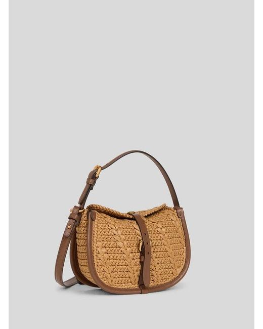 Etro Brown Small Pony Bag