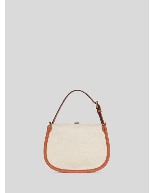 Etro Natural Small Canvas Pony Bag