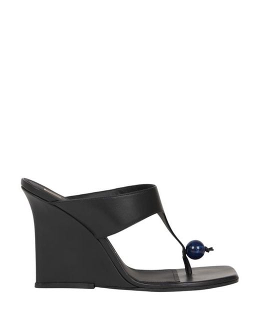 Etro Black Thong Sandals With Wedge