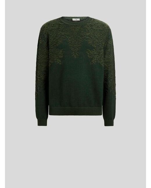 Etro Green Sweater for men