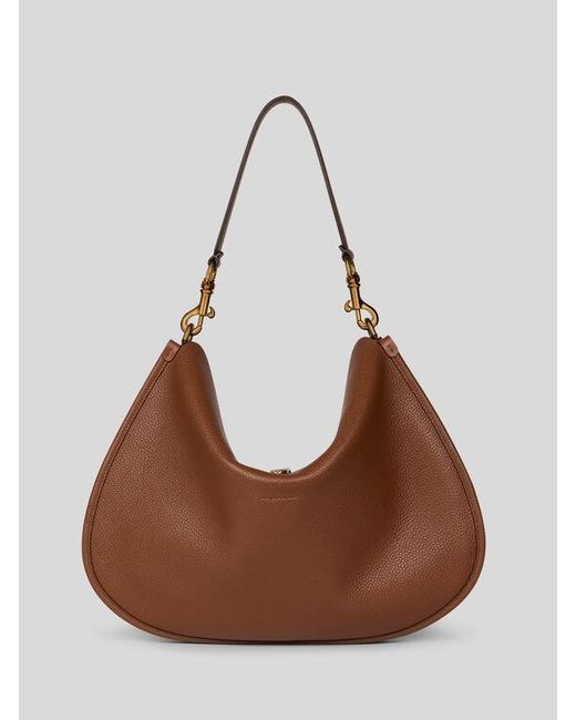 Etro Brown Maxi Leather Pony Bag