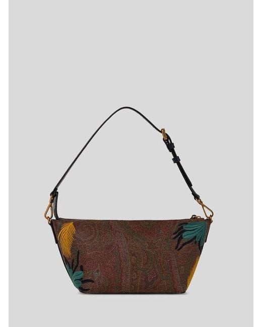 Etro Brown X Tabby Booth Arnica Crossbody Bag With Embroidery