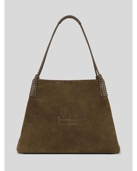 Etro Brown Large Libra Tote Bag