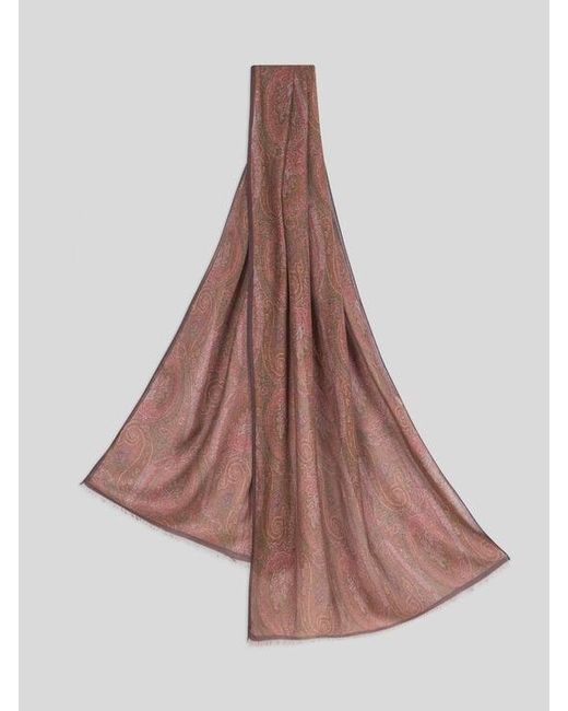 Sciarpa Paisley, Uomo di Etro in Brown da Uomo