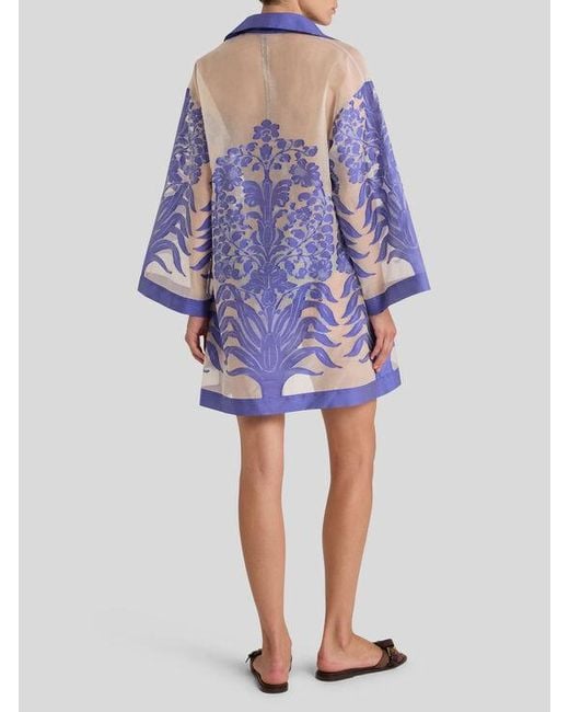 Robe De Plage En Jacquard À Fils Coupés, Femme, Taille Etro en coloris Blue