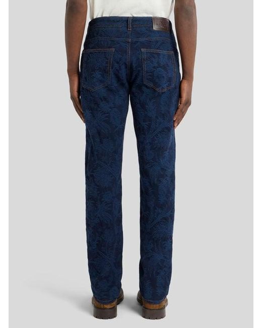 Etro Blue Regular-Fit Jeans for men