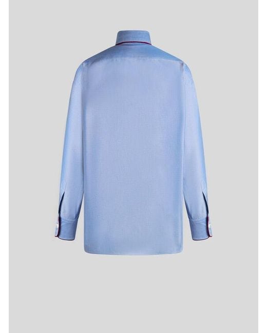 Chemise Oxford Avec Pegaso, Femme, Taille Etro en coloris Blue