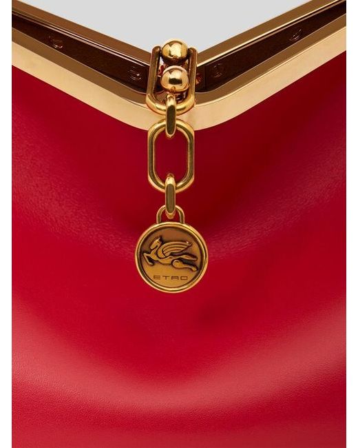 Etro Red Medium Vela Bag
